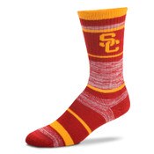 USC Trojans Cardinal SC Interlock Trojans Retro Deuce Socks